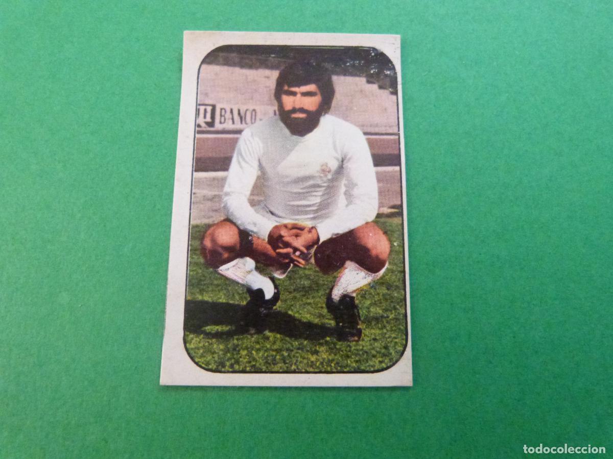Fu&szlig;ball-Sticker: CROMO F&Uacute;TBOL SANCHEZ BARRIOS REAL MADRID C.F. DESPEGADO LIGA ESTE 1976-1977/76-77