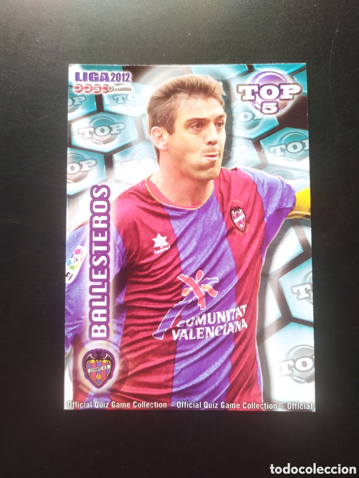 Cromos de Futebol: Mundicromo fichas Liga 2011 2012 11 12 Ballesteros top mate n&deg; 572 Levante