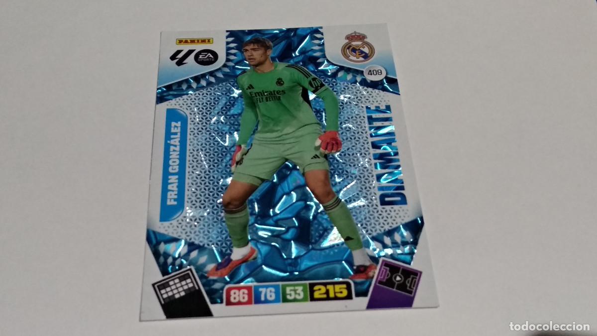 Cromos de Futebol: 409 FRAN GONZ&Aacute;LEZ (DIAMANTE) REAL MADRID ADRENALYN XL 2025 2026 25 26 PANINI