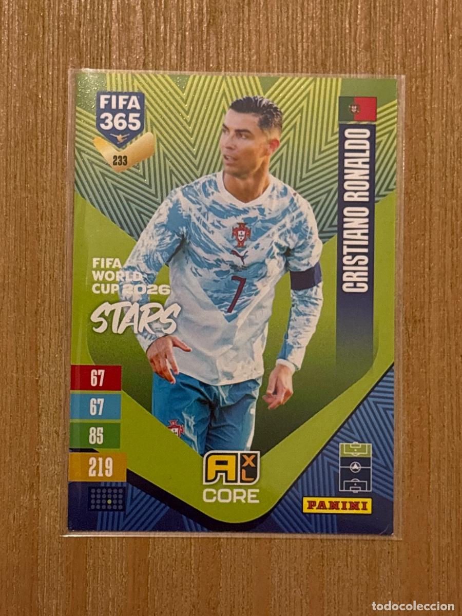 Cromos de f&uacute;tbol: CROMO FIFA WORLD CUP 2026 STARS CORE N 233 CRISTIANO RONALDO FIFA 365 PANINI 2027 C&Oacute;DIGO SIN ACTIVAR