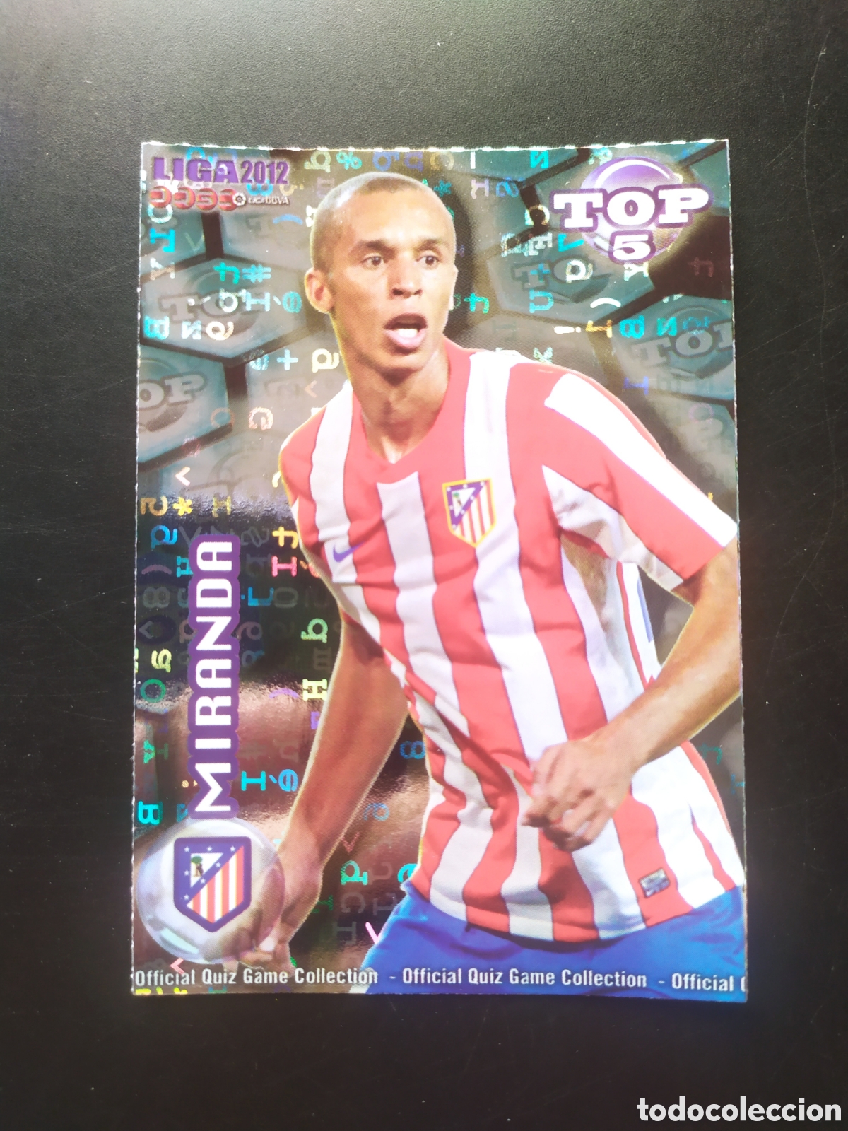 Fu&szlig;ball-Sticker: Mundicromo fichas Liga 2011 2012 11 12 Miranda top brillo letras n&deg; 574 Atl&eacute;tico Madrid