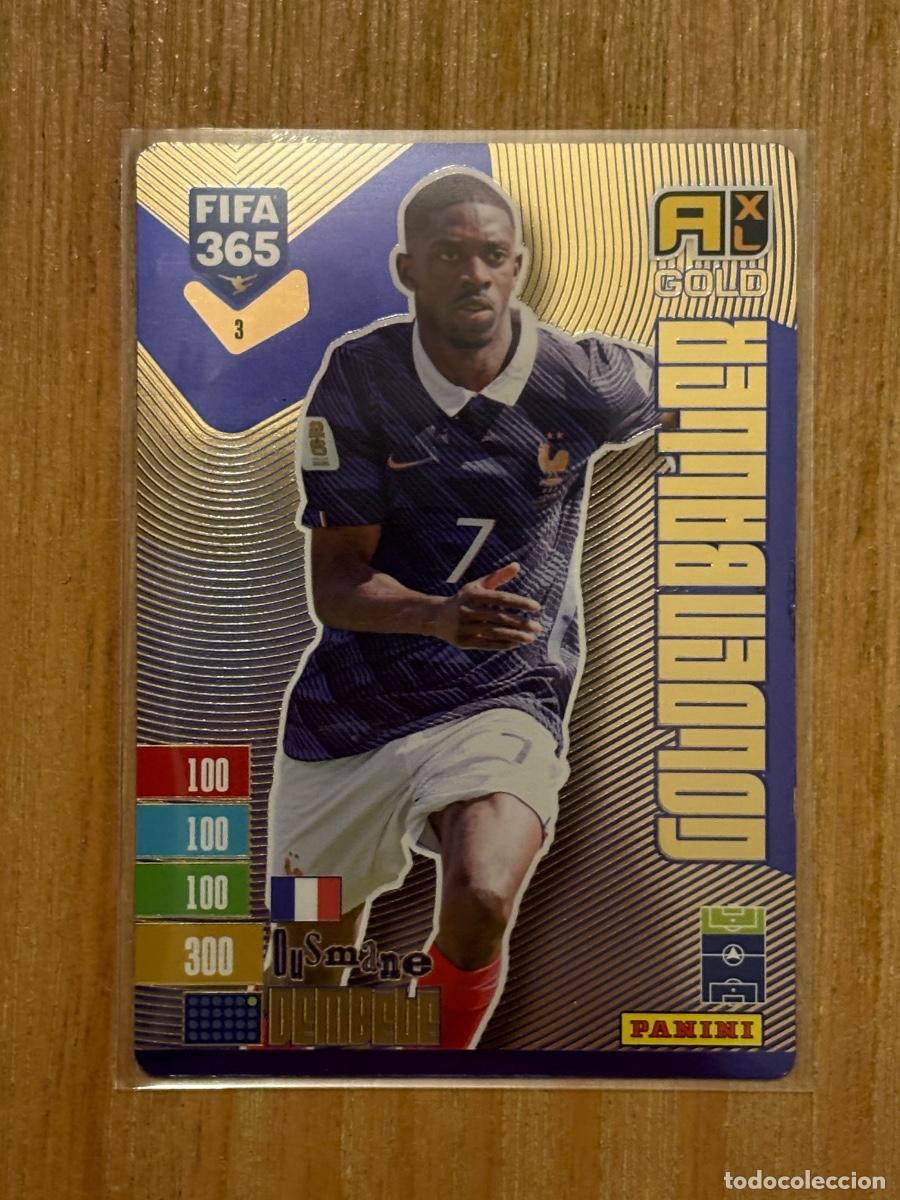 Cromos de Futebol: CROMO GOLDEN BALLER BALON ORO OUSMANE DEMBELE N 3 FIFA 365 PANINI 2027 C&Oacute;DIGO SIN ACTIVAR