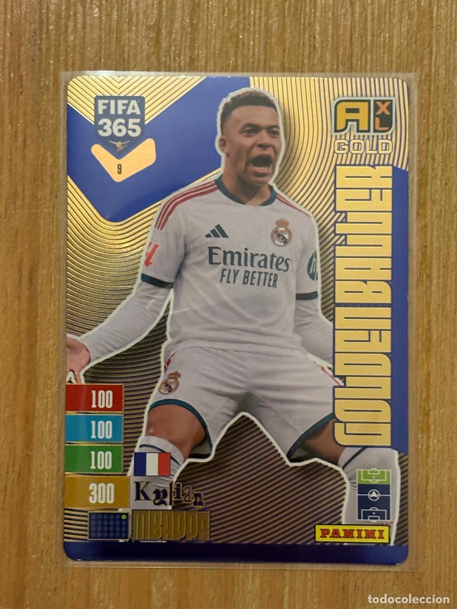 Football Stickers: CROMO GOLDEN BALLER BALON ORO KYLIAN MBAPPE N 9 FIFA 365 PANINI 2027 C&Oacute;DIGO SIN ACTIVAR