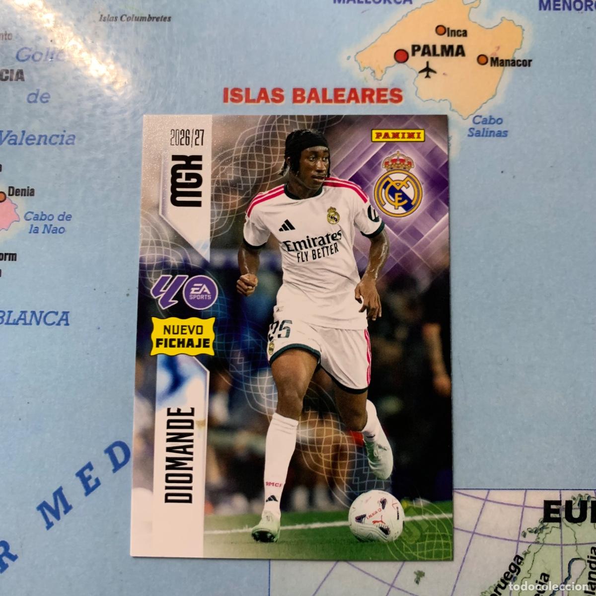 Fu&szlig;ball-Sticker: Diomande nuevo fichaje n&uacute;mero 478 Del Real Madrid megacracks 26-27 2026-2027