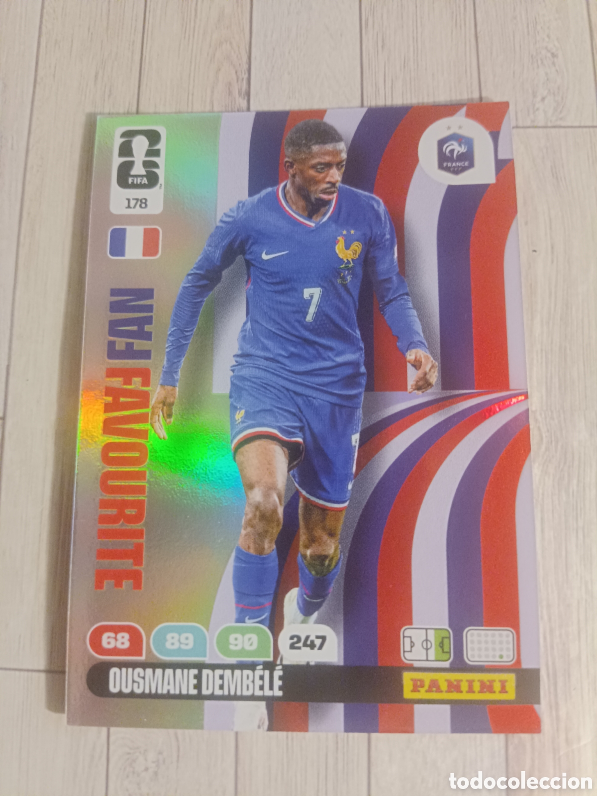 Cromos de Futebol: 178 OUSMANE DEMBELE FRANCIA FAN FAVOURITE ADRENALYN XL MUNDIAL WORLD CUP 2026 PANINI 26