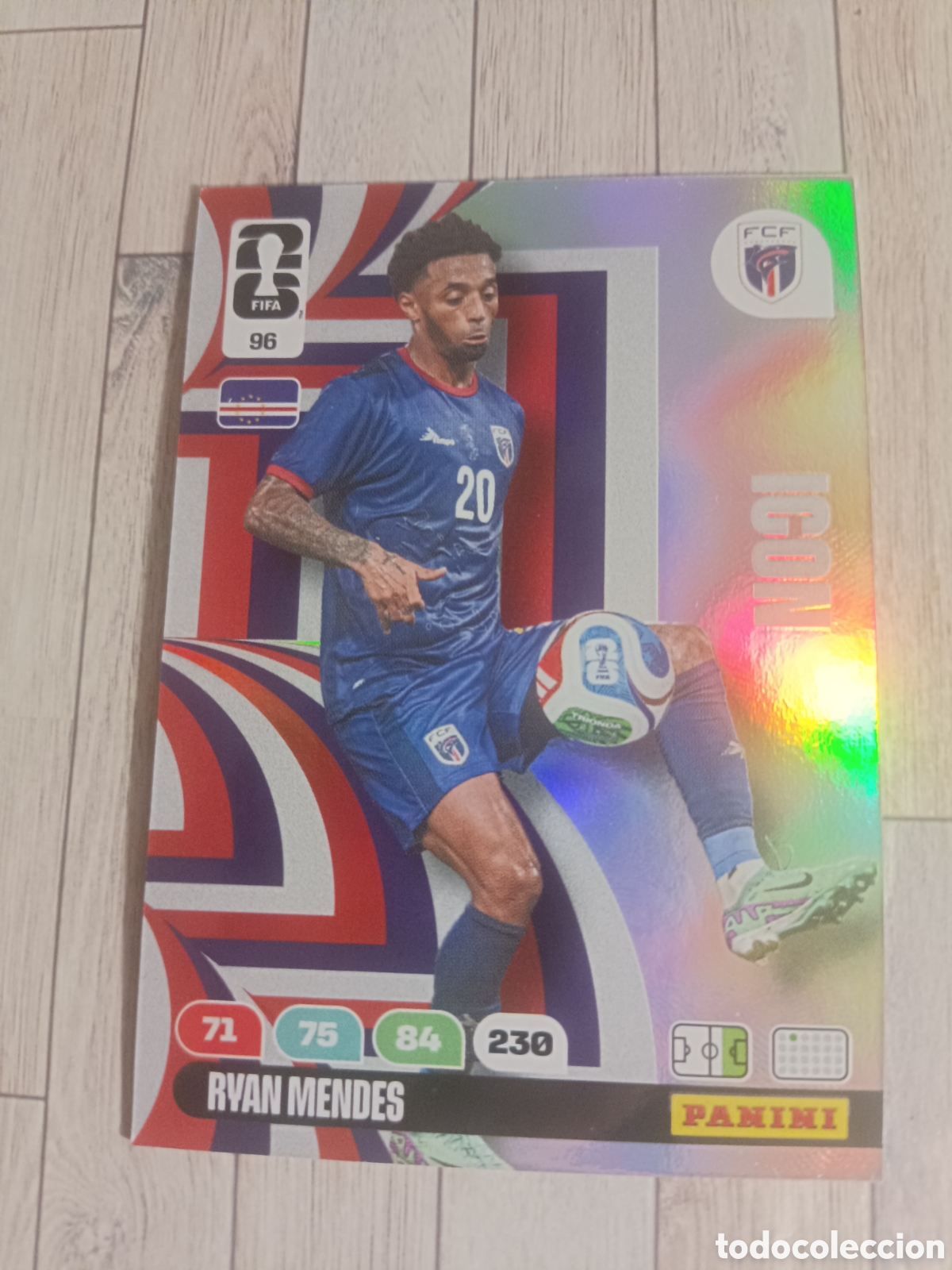 Cromos de Futebol: 96 RYAB MENDES CABO VERDE ICON ADRENALYN XL MUNDIAL WORLD CUP 2026 PANINI 26