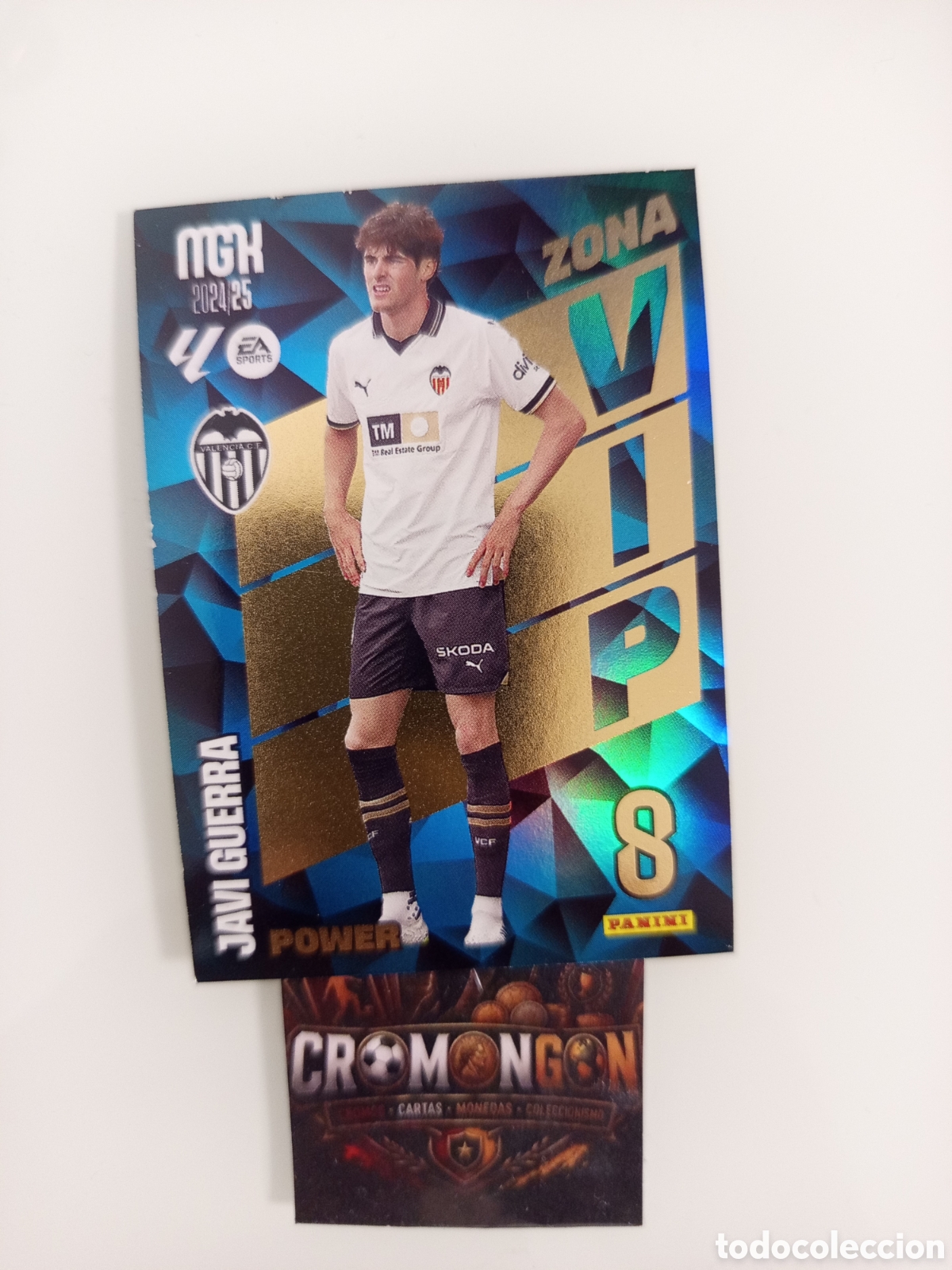 Cromos de Futebol: ❇️ CROMO ⚽ CARD JAVI GUERRA VALENCIA ZONA VIP POWER SPORTS 24 25 2024 2025 MEGACRACKS MGKS PANINI ❇️