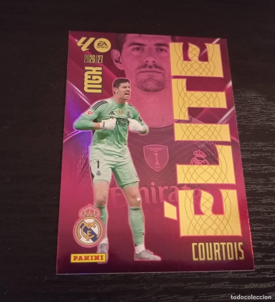 Cromos de f&uacute;tbol: -MEGACRACKS 26-27 : 4 COURTOIS ( REAL MADRID ) -- ELITE --