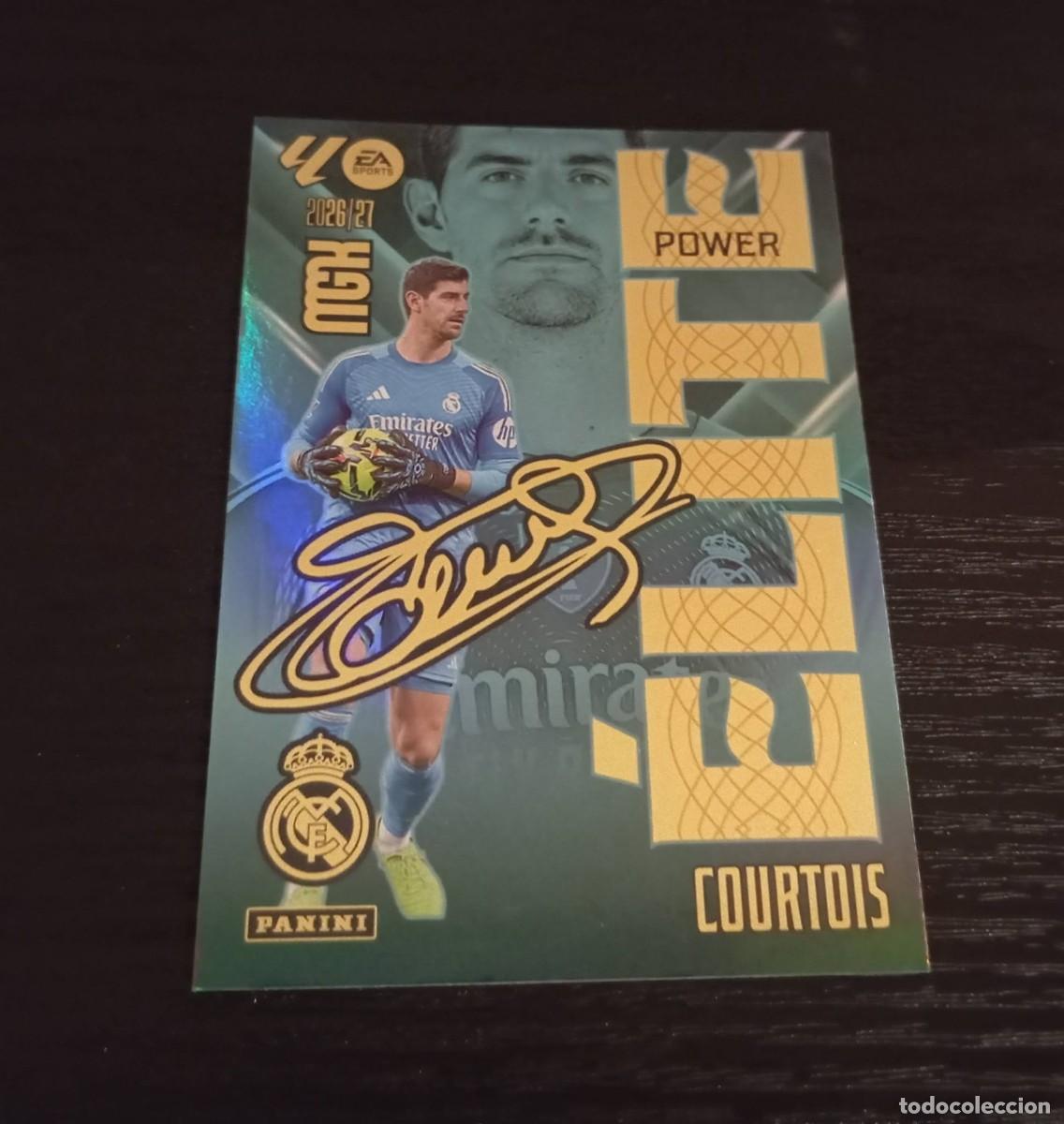 Cromos de f&uacute;tbol: -MEGACRACKS 26-27 : 4P COURTOIS ( REAL MADRID ) -- ELITE POWER -- 4 P