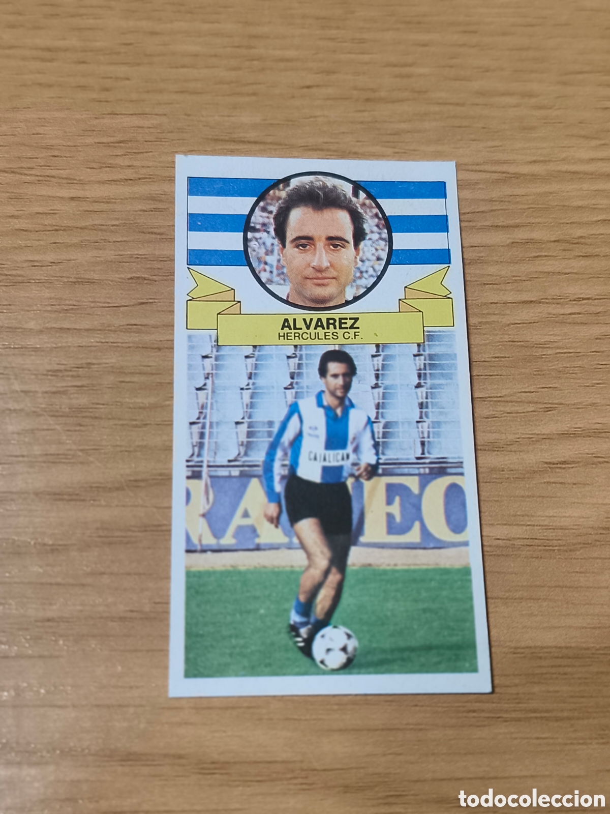 Cromos de f&uacute;tbol: &Eacute;ste liga 85/86 &Aacute;lvarez BAJA H&eacute;rcules Despegado