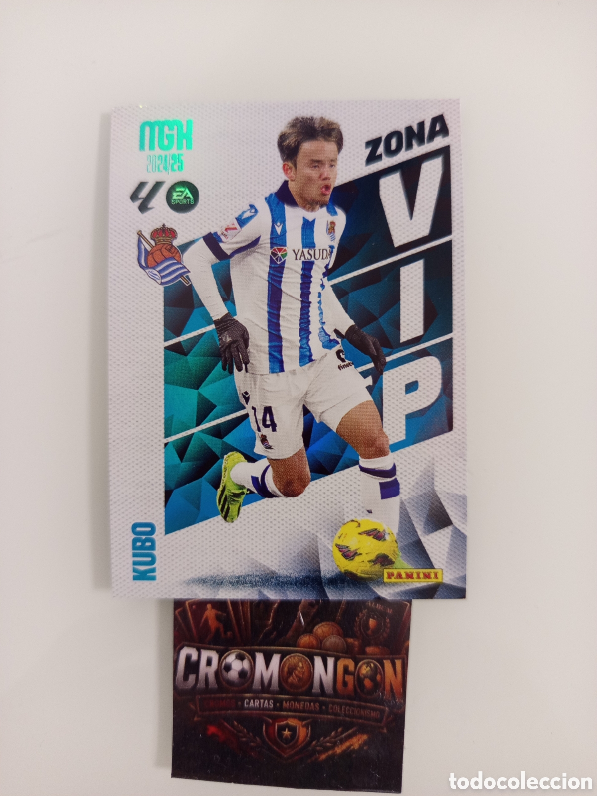 Cromos de Futebol: ❇️ CROMO ⚽ CARD KUBO REAL SOCIEDAD ZONA VIP LIGA EA SPORTS 24 25 2024 2025 MEGACRACKS MGKS PANINI ❇️