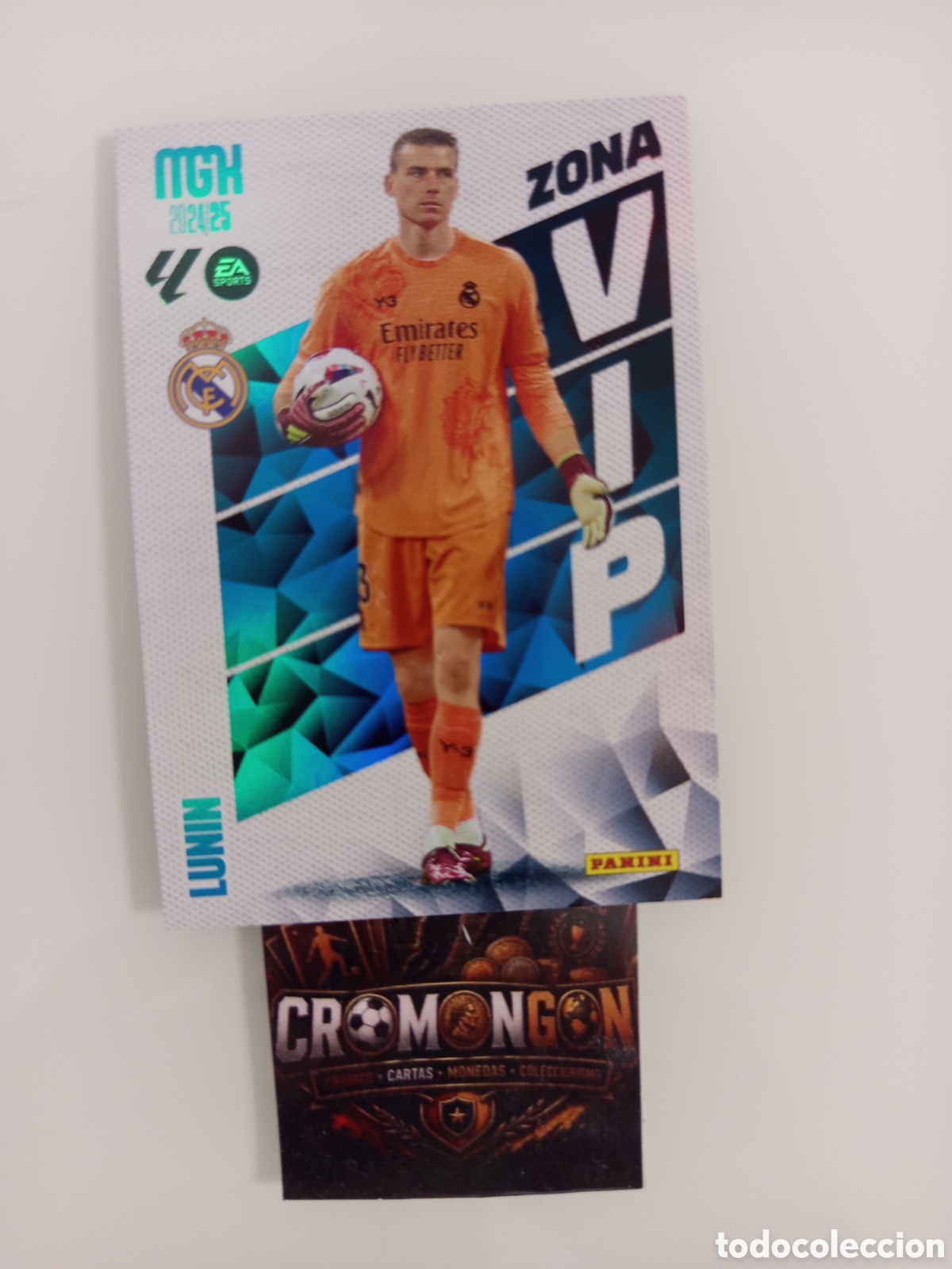 Fu&szlig;ball-Sticker: ❇️ CROMO ⚽ CARD LUNIN REAL MADRID ZONA VIP LIGA EA SPORTS 24 25 2024 2025 MEGACRACKS MGKS PANINI ❇️