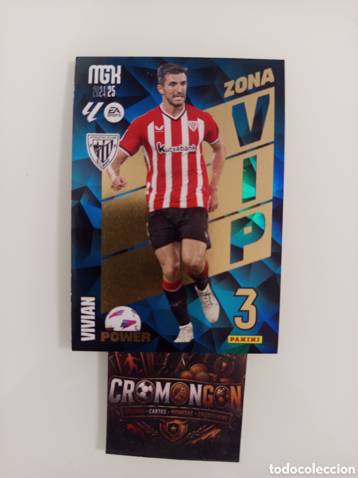 Football Stickers: ❇️ CROMO ⚽ CARD VIVIAN ATHLETIC DE BILBAO ZONA VIP POWER 24 25 2024 2025 MEGACRACKS MGKS PANINI ❇️