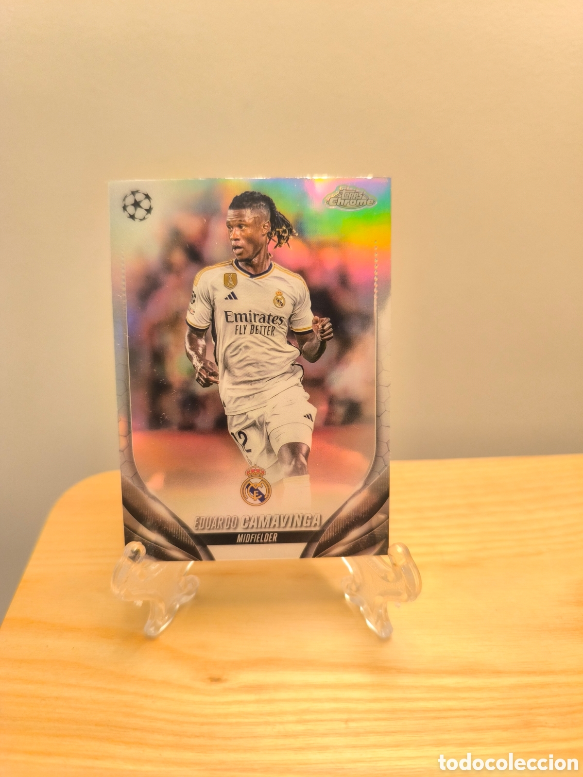 Cromos de Futebol: Camavinga Topps Chrome REFRACTOR Real Madrid