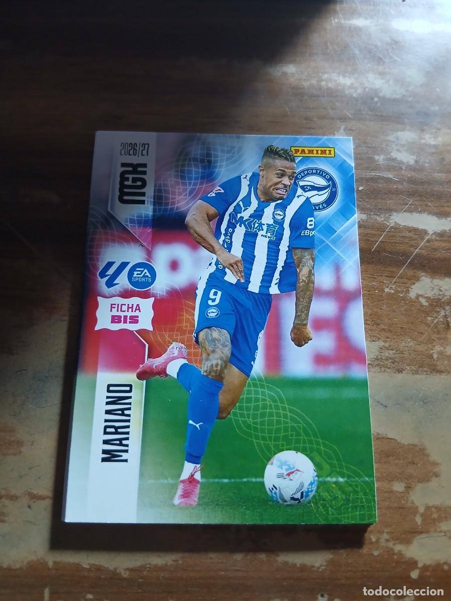 Football Stickers: CARD MEGACRACKS TEMPORADA 26/27: FICHA BIS MARIANO, N&deg; 34 BIS