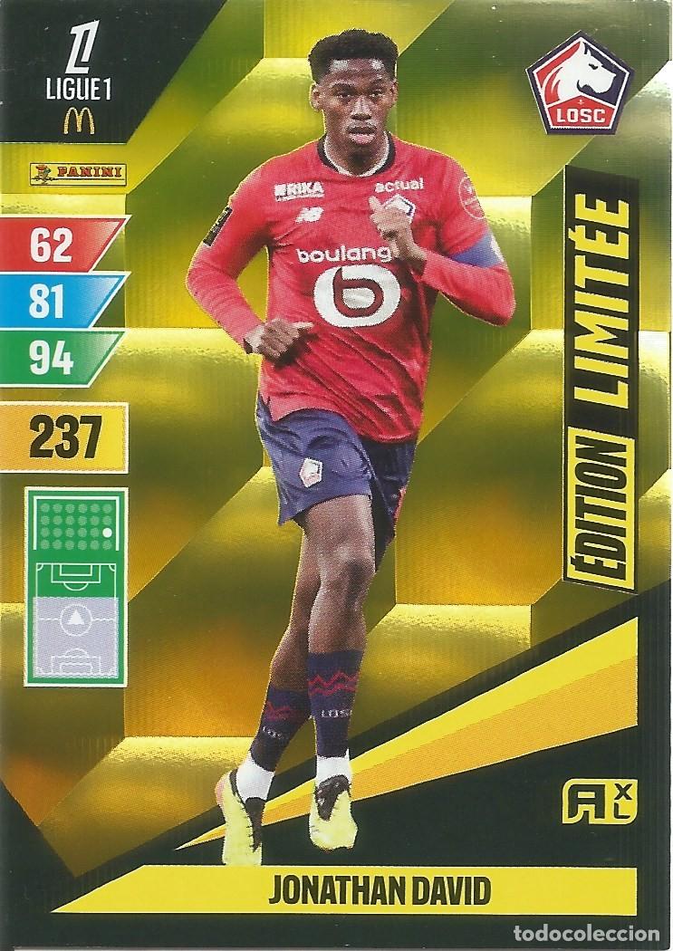 Figurine di Calcio: Carta Edici&oacute;n Limitada - Jonathan David - Ligue 1 McDonald's 2024-25 - Adrenalyn XL (Panini, 2024)