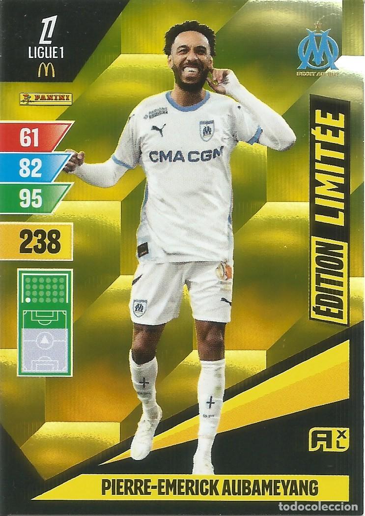 Figurine di Calcio: Carta Edici&oacute;n Limitada - Aubameyang - Ligue 1 McDonald's 2024-25 - Adrenalyn XL (Panini, 2024)
