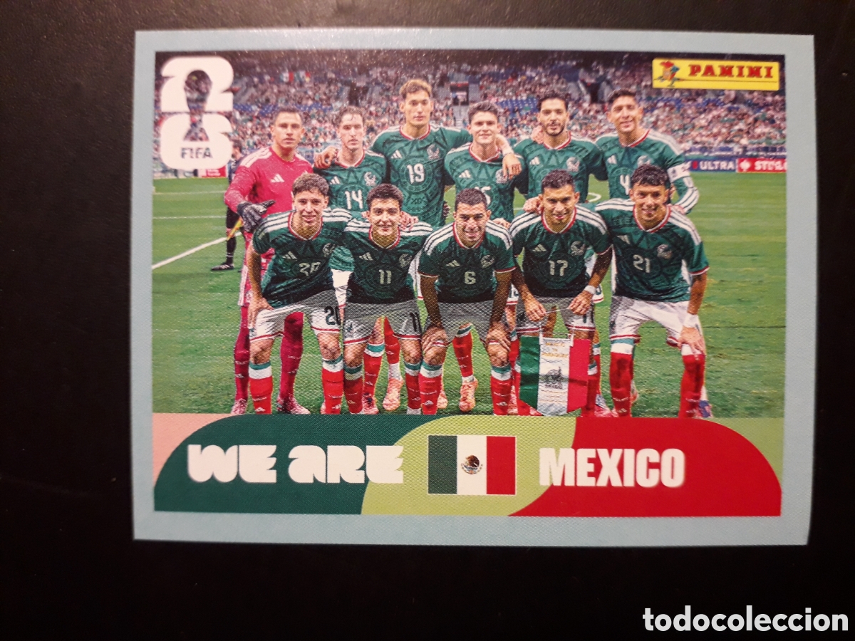 Figurine di Calcio: EQUIPO M&Eacute;XICO MEX 13 MUNDIAL F&Uacute;TBOL 2026 FIFA WORLD CUP PANINI SIN PEGAR PEDIDO M&Iacute;NIMO 3&euro;