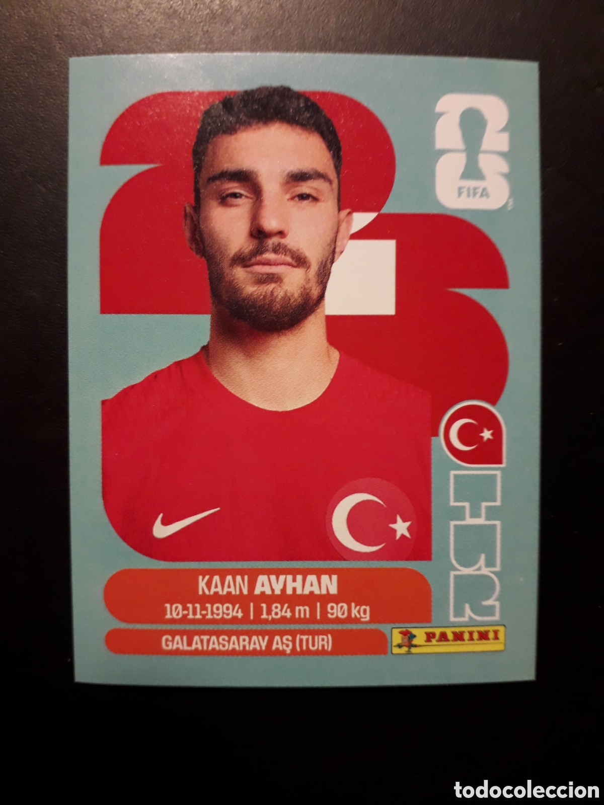 Figurine di Calcio: AVHAN TURQU&Iacute;A TUR 9 MUNDIAL F&Uacute;TBOL 2026 FIFA WORLD CUP PANINI SIN PEGAR PEDIDO M&Iacute;NIMO 3&euro;