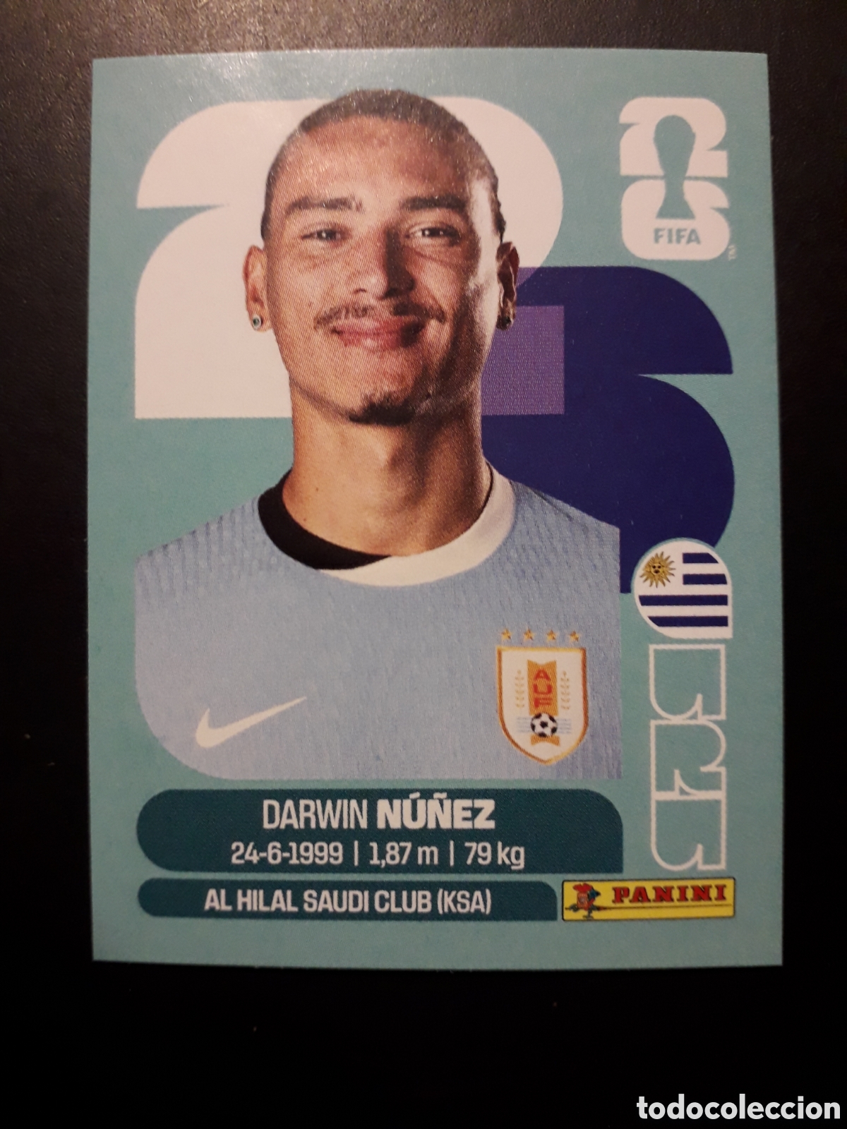 Figurine di Calcio: N&Uacute;&Ntilde;EZ URUGUAY URU 17 MUNDIAL F&Uacute;TBOL 2026 FIFA WORLD CUP PANINI SIN PEGAR PEDIDO M&Iacute;NIMO 3&euro;