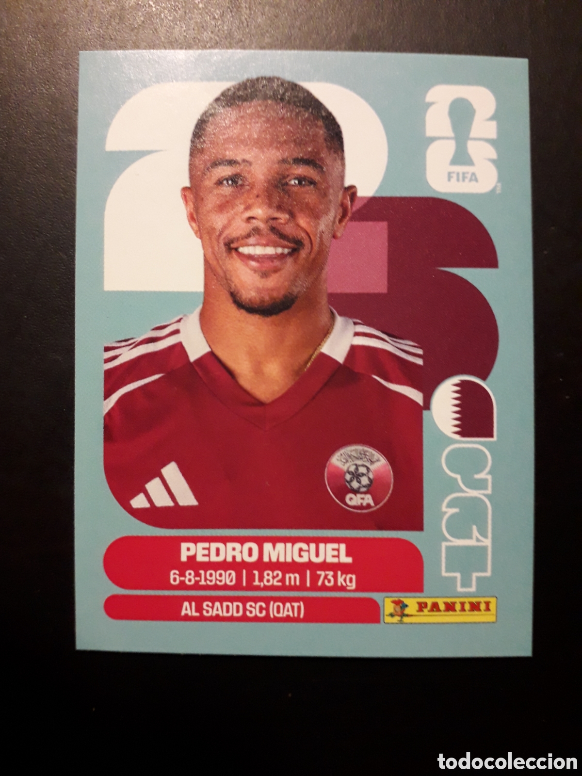 Figurine di Calcio: PEDRO MIGUEL QATAR QAT 7 MUNDIAL F&Uacute;TBOL 2026 FIFA WORLD CUP PANINI SIN PEGAR PEDIDO M&Iacute;NIMO 3&euro;