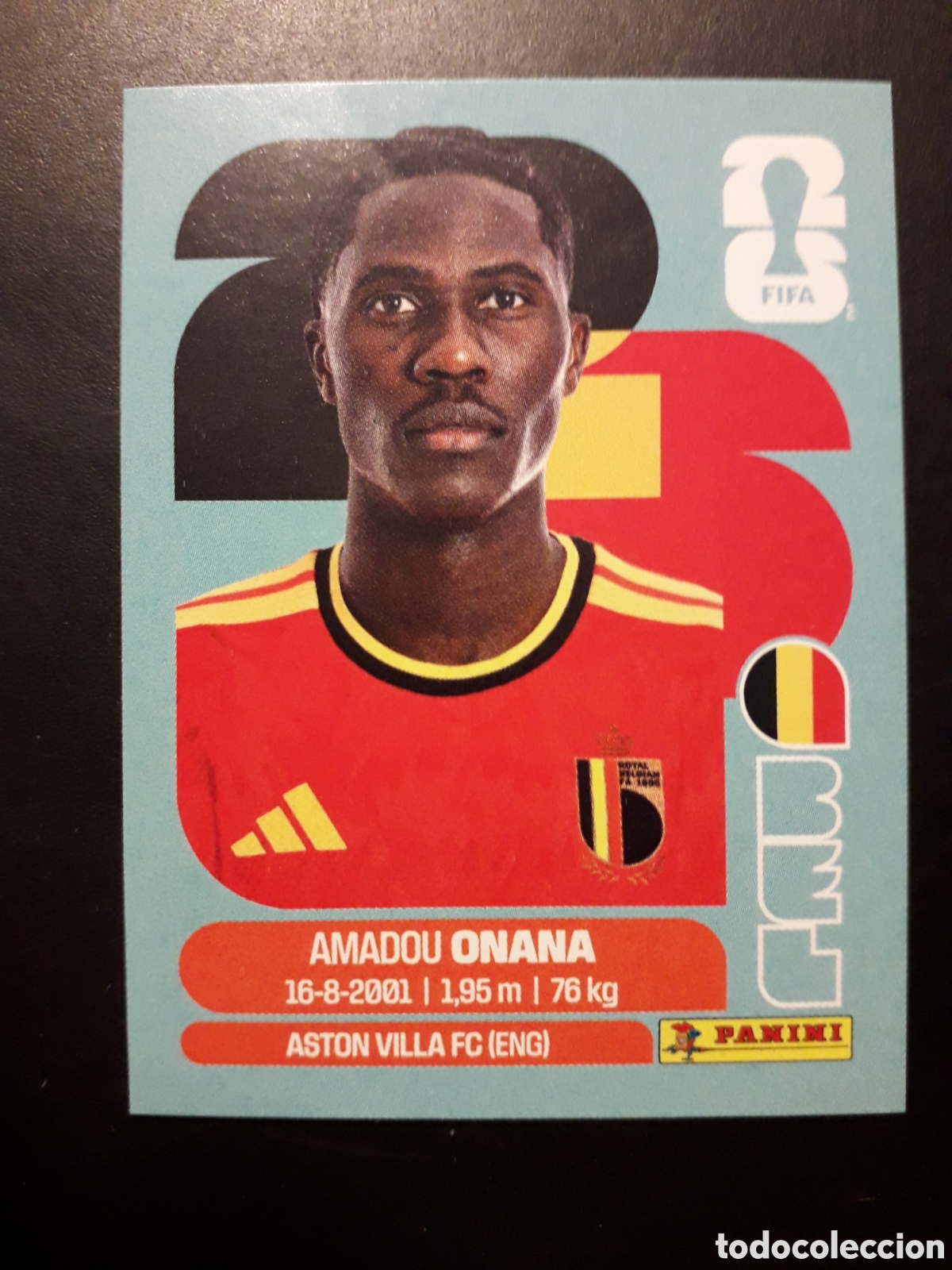 Cromos de Futebol: ONANA B&Eacute;LGICA BEL 10 MUNDIAL F&Uacute;TBOL 2026 FIFA WORLD CUP PANINI SIN PEGAR PEDIDO M&Iacute;NIMO 3&euro;