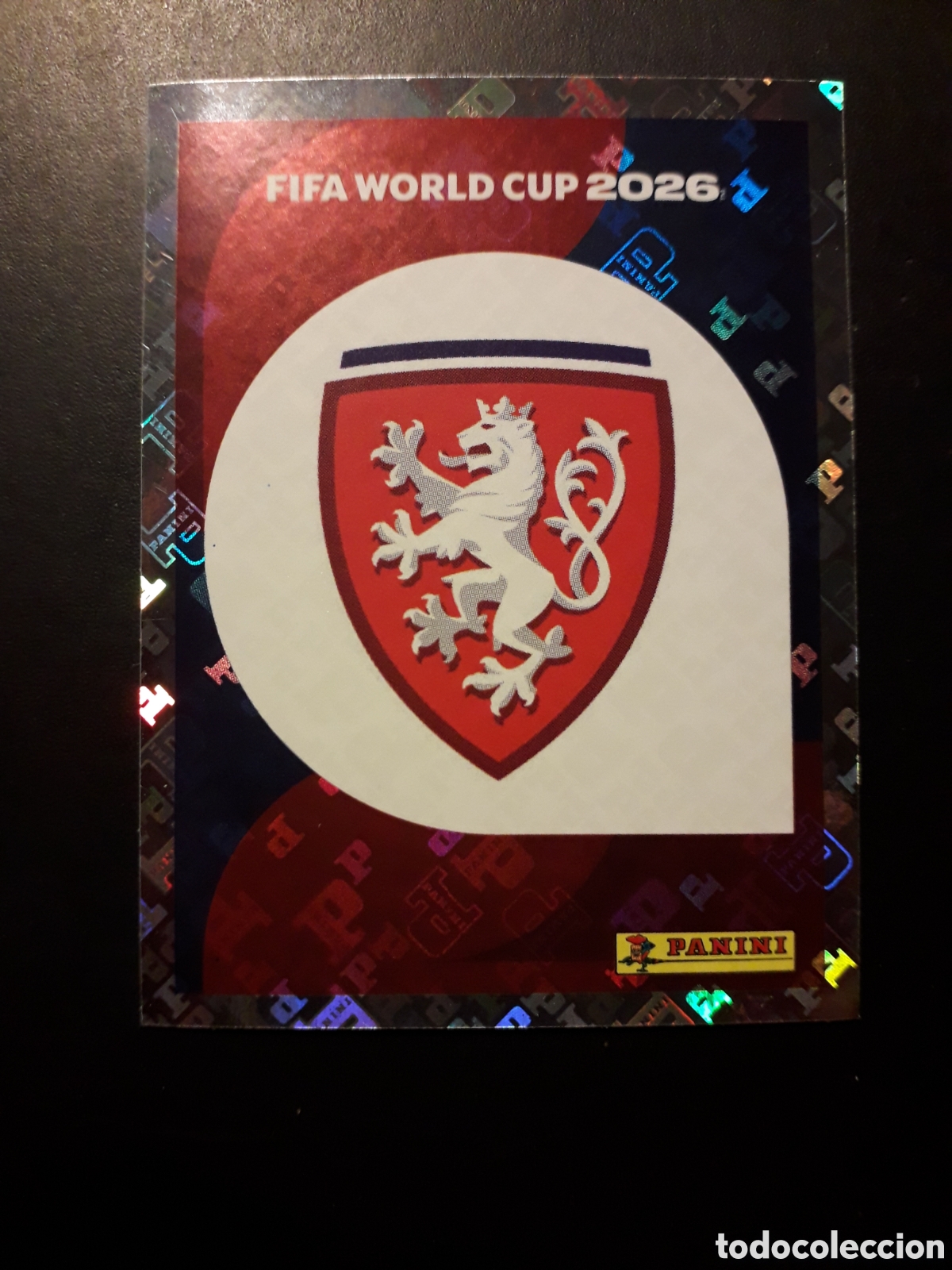 Cromos de Futebol: ESCUDO REP CHECA/CHEQUIA CZE 1 MUNDIAL F&Uacute;TBOL 2026 FIFA WORLD CUP PANINI SIN PEGAR PEDIDO M&Iacute;NIMO 3&euro;.