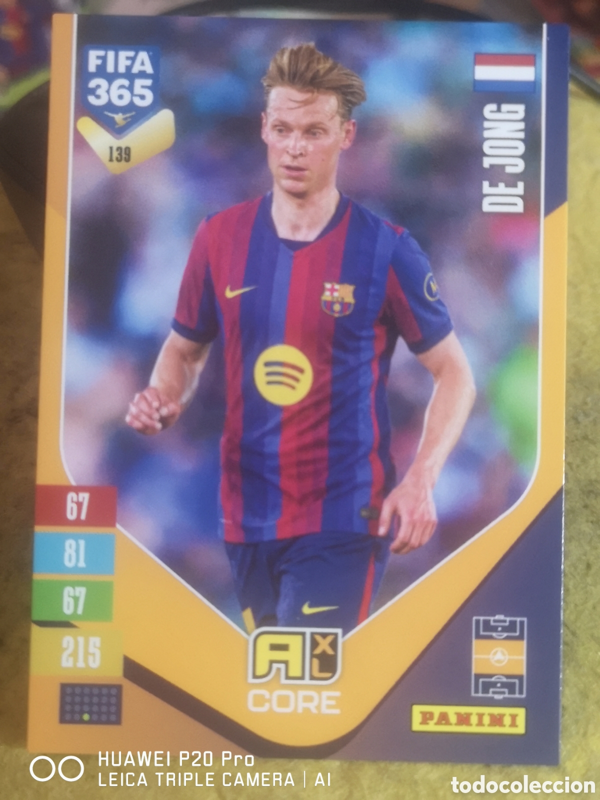 Fu&szlig;ball-Sticker: ADRENALYN FIFA 365 2027 DE JONG 139 - BARCELONA