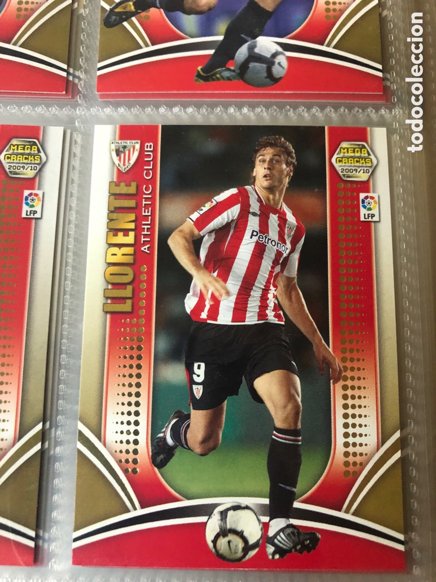 Cartes &agrave; collectionner de Football: L1 LLORENTE ATHLETIC CLUB DE BILBAO SERIE ORO 36 PANINI MEGACRACKS 2009 2010 09 10