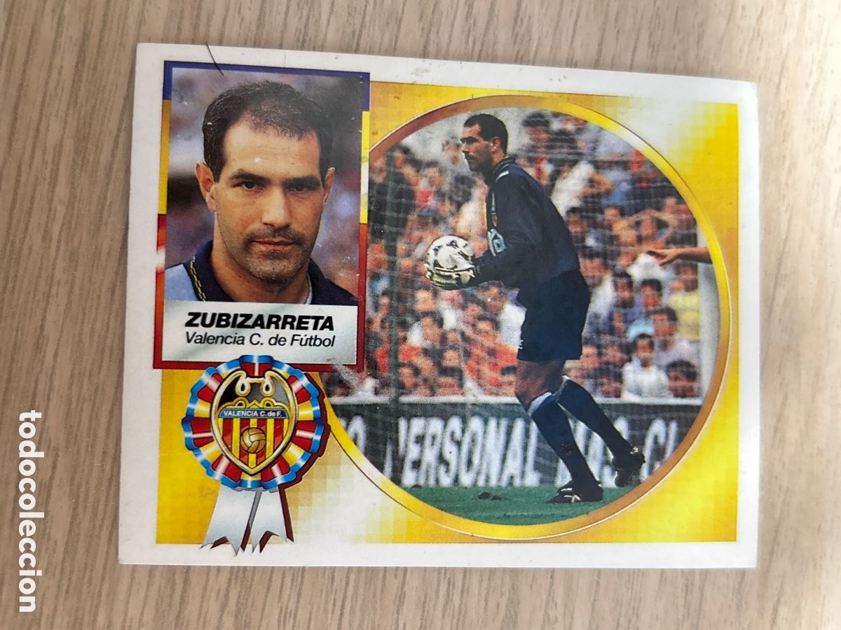 Cartes &agrave; collectionner de Football: ZUBIZARRETA VALENCIA VERSION LIGA ESTE 94 95 1994 1995 NUNCA PEGADO SIN PEGAR