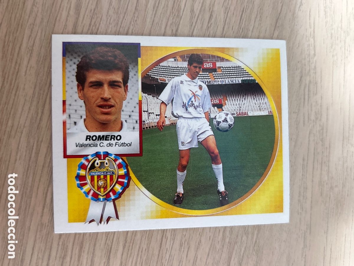 Figurine di Calcio: ROMERO VALENCIA LIGA ESTE 94 95 1994 1995 NUNCA PEGADO SIN PEGAR