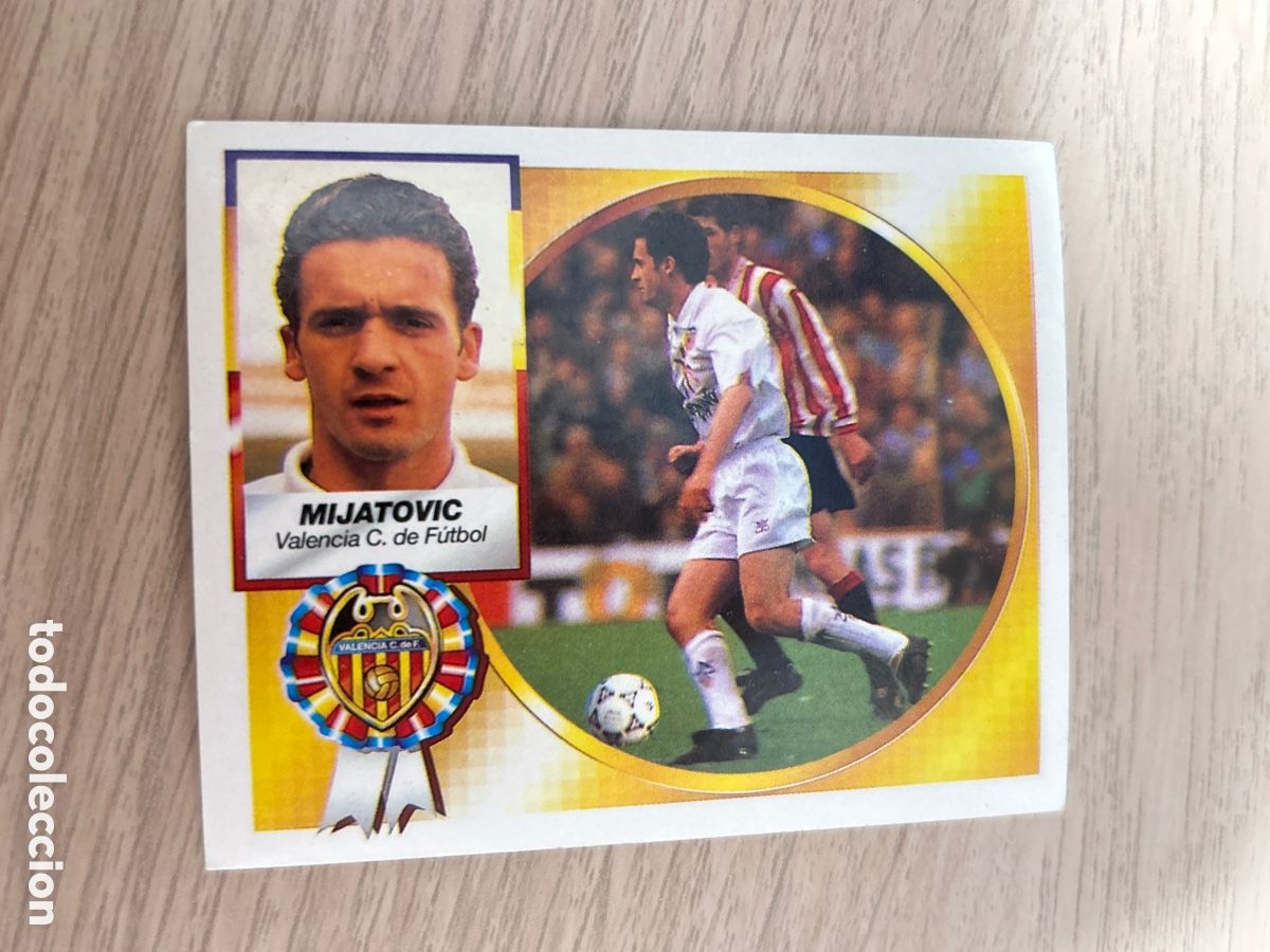 Football Stickers: MIJATOVIC VALENCIA LIGA ESTE 94 95 1994 1995 NUNCA PEGADO SIN PEGAR
