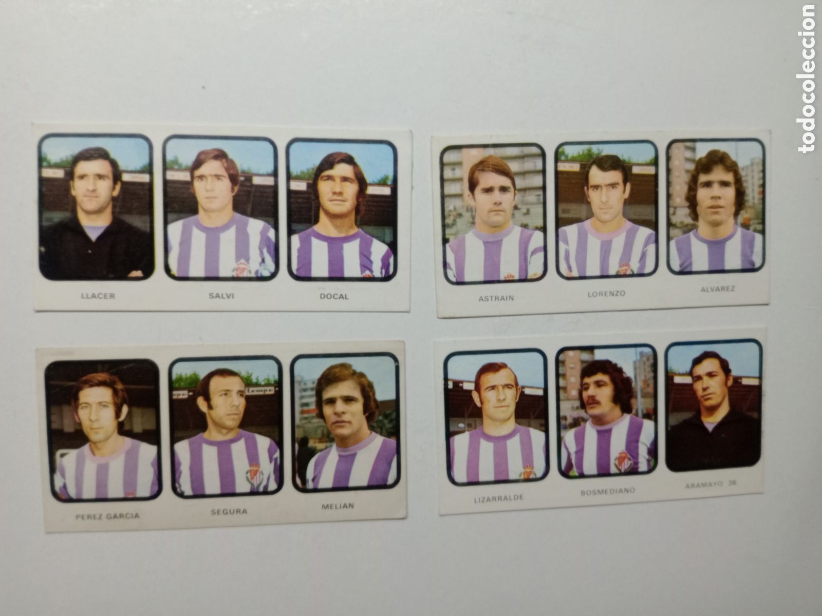 Figurine di Calcio: 73-74 1973-1974 RUIZ ROMERO CROMOS DESPEGADOS EN BUEN ESTADO EQUIPO COMPLETO VALLADOLID