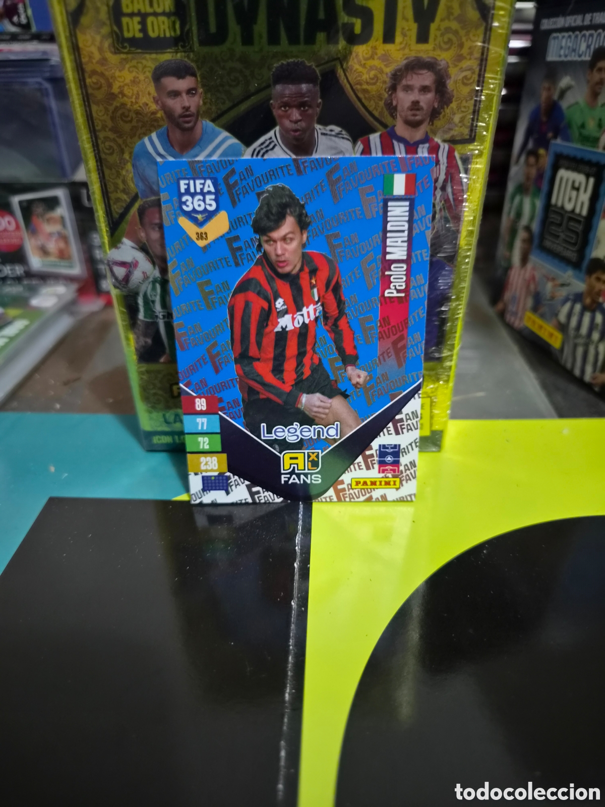 Figurine di Calcio: N&deg;363 Fans Legends Blue Maldini FIFA 365 2027