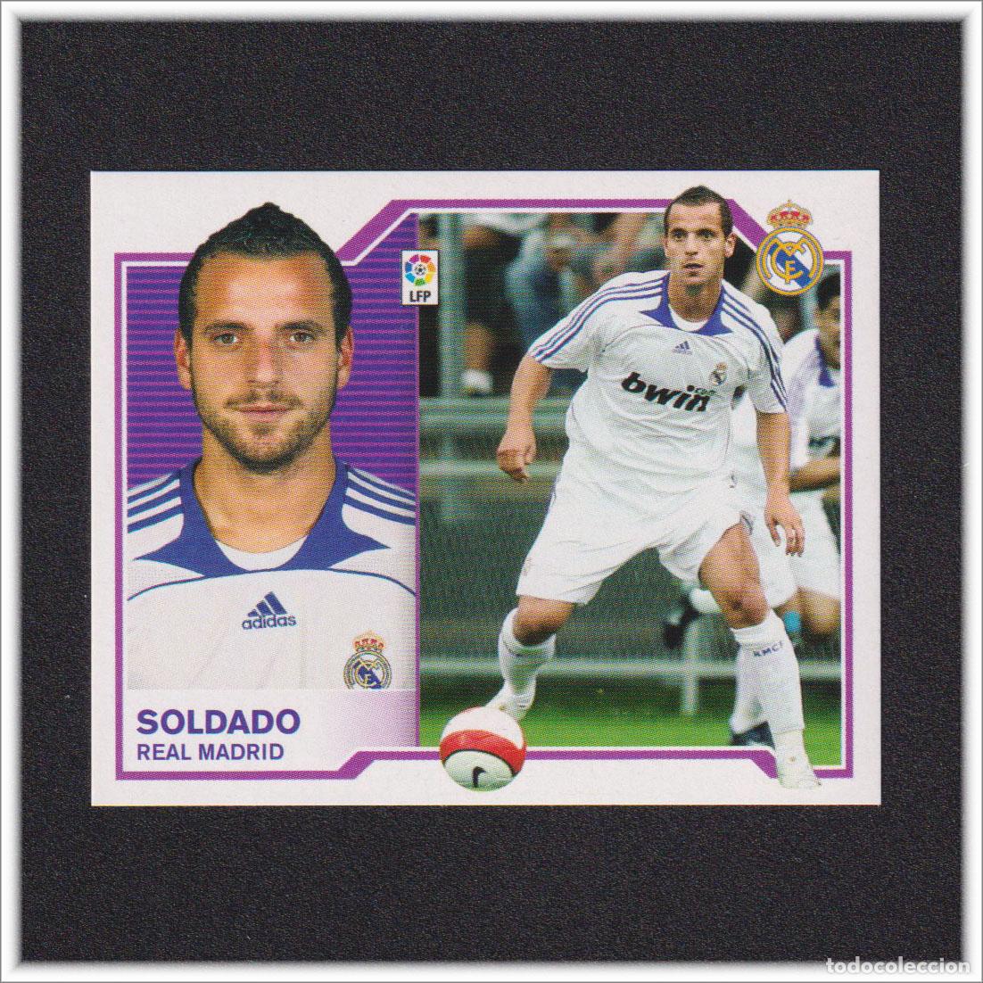 Cromos de Futebol: LIGA ESTE 2007 2008 07 08 PANINI ROBERTO SOLDADO REAL MADRID COLECCI&Oacute;N LIGA ALBUM