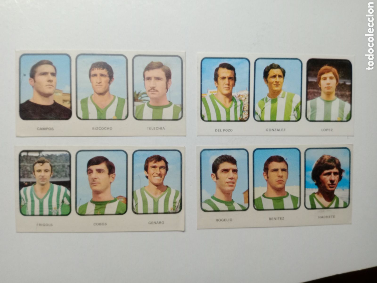 Cromos de f&uacute;tbol: 73-74 1973-1974 RUIZ ROMERO CROMOS DESPEGADOS EN BUEN ESTADO EQUIPO COMPLETO BETIS