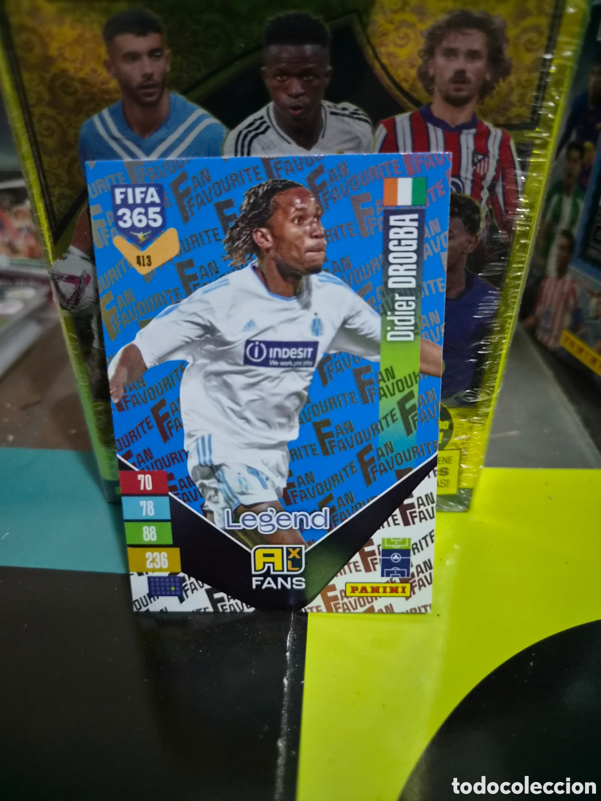 Cartes &agrave; collectionner de Football: N&deg;413 Fans Legends Blue Drogba FIFA 365 2027