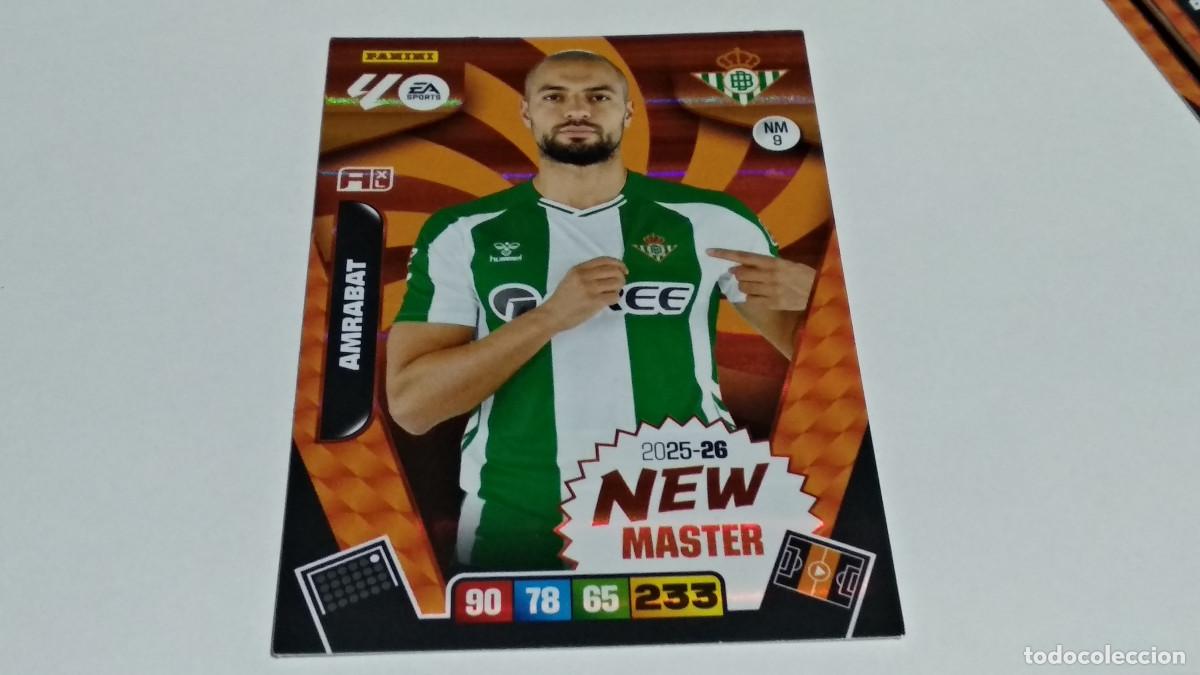 Cromos de f&uacute;tbol: NM9 AMRABAT BETIS NEW MASTER ADRENALYN XL 2025 2026 25 26 PANINI