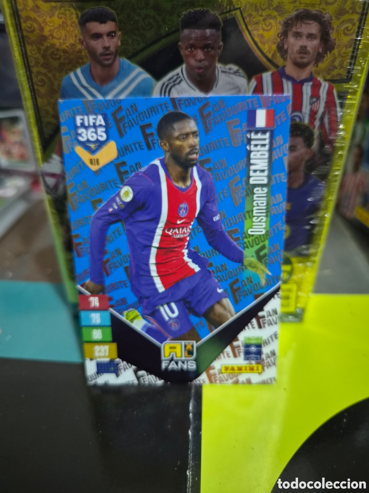 Cromos de f&uacute;tbol: N&deg;416 Fans Blue Dembele FIFA 365 2027