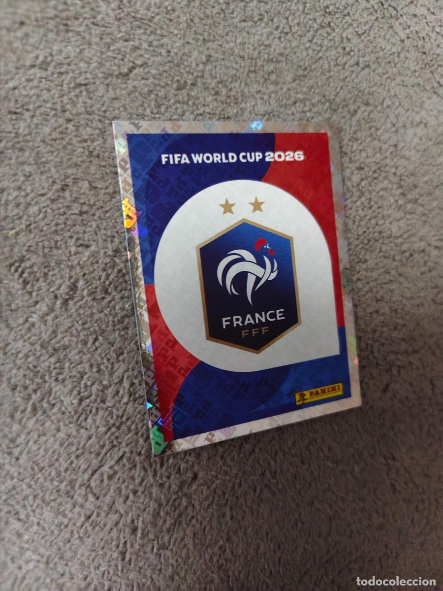 Cartes &agrave; collectionner de Football: FRA 1 FRA1 MUNDIAL 2026 PANINI LOGO ESCUDO FRANCIA 26 WORLD CUP STICKER PANINI FIFA AAZ