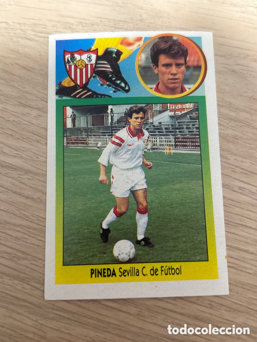 Cartes &agrave; collectionner de Football: PINEDA SEVILLA LIGA ESTE 1993 1994 93 94 ADHESIVO NUNCA PEGADO SIN PEGAR