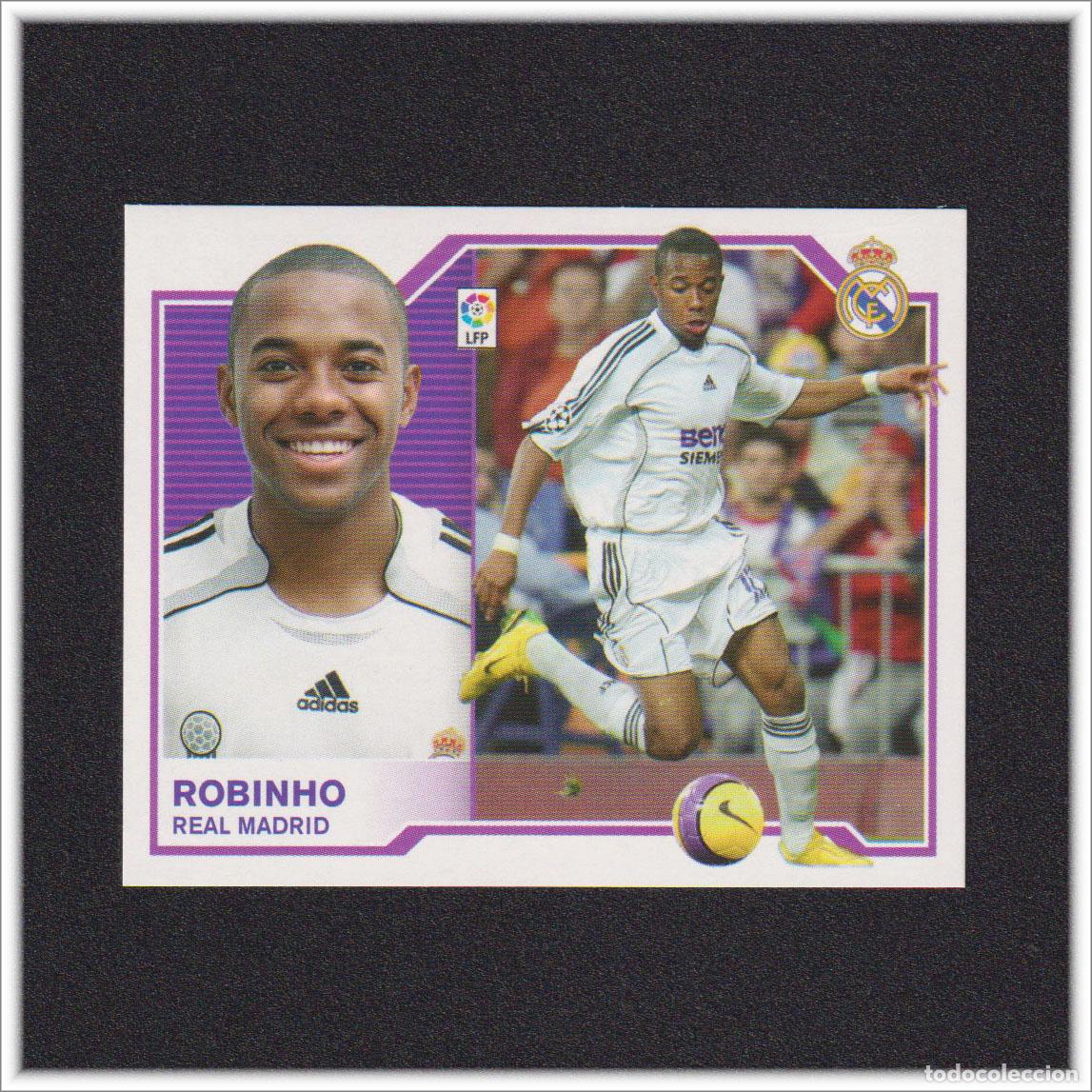 Cartes &agrave; collectionner de Football: LIGA ESTE 2007 2008 07 08 PANINI ROBINHO REAL MADRID COLECCI&Oacute;N ALBUM F&Uacute;TBOL