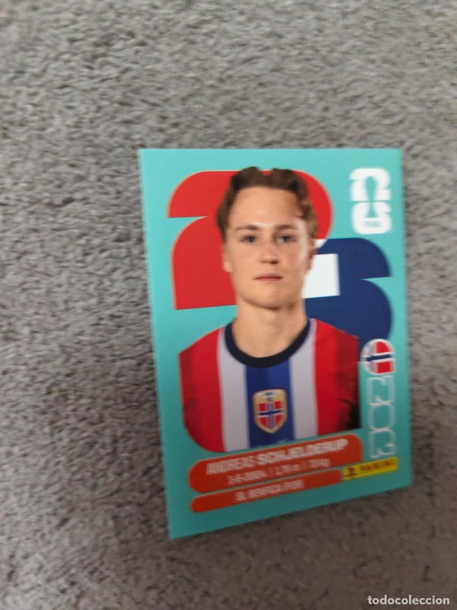 Cartes &agrave; collectionner de Football: NOR NOR12 12 MUNDIAL 2026 PANINI ANDREAS SCHJELDERUP NORUEGA 26 WORLD CUP STICKER PANINI FIFA AAZ