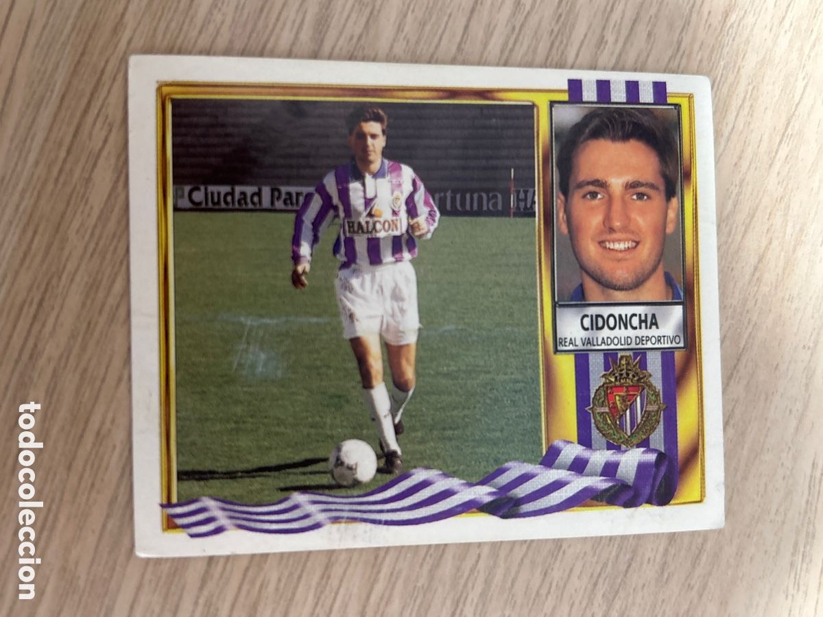 Cartes &agrave; collectionner de Football: CIDONCHA VALLADOLID VERSI&Oacute;N HALC&Oacute;N LIGA ESTE 1995 1996 95 96 NUNCA PEGADO SIN PEGAR