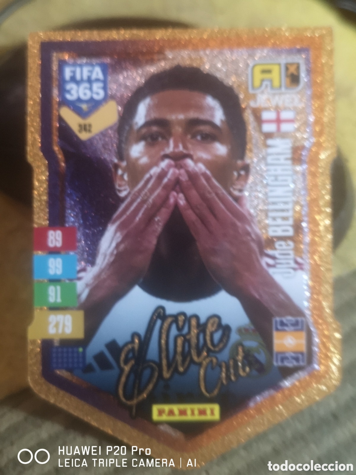 Cromos de f&uacute;tbol: ADRENALYN FIFA 365 2027 ELITE CUT BELLINGHAM 342 - REAL MADRID