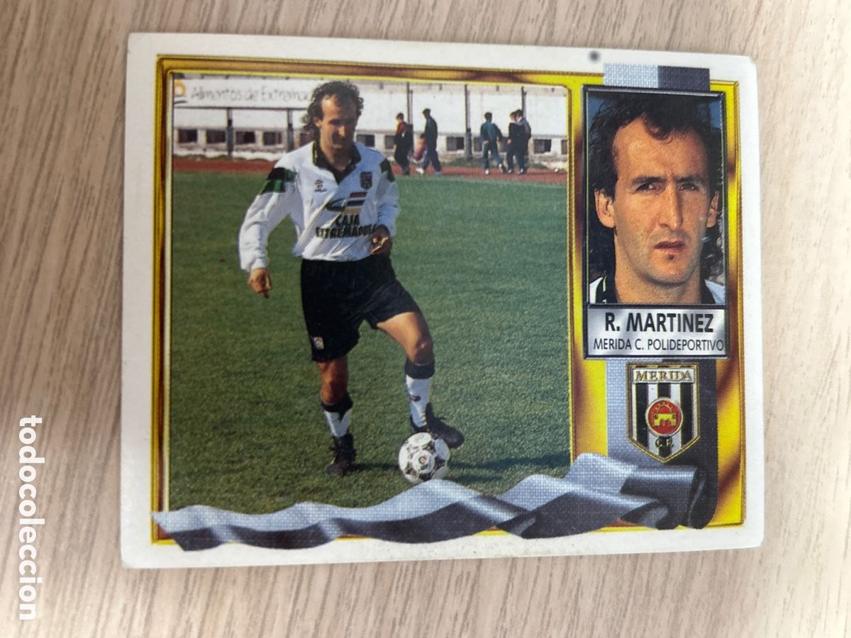 Cromos de f&uacute;tbol: ROBERTO MART&Iacute;NEZ M&Eacute;RIDA BAJA LIGA ESTE 1995 1996 95 96 NUNCA PEGADO SIN PEGAR