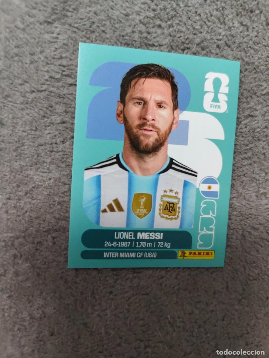 Cromos de f&uacute;tbol: ARG ARG17 17 MUNDIAL 2026 PANINI LIONEL MESSI ARGENTINA 26 WORLD CUP STICKER PANINI FIFA AAZ