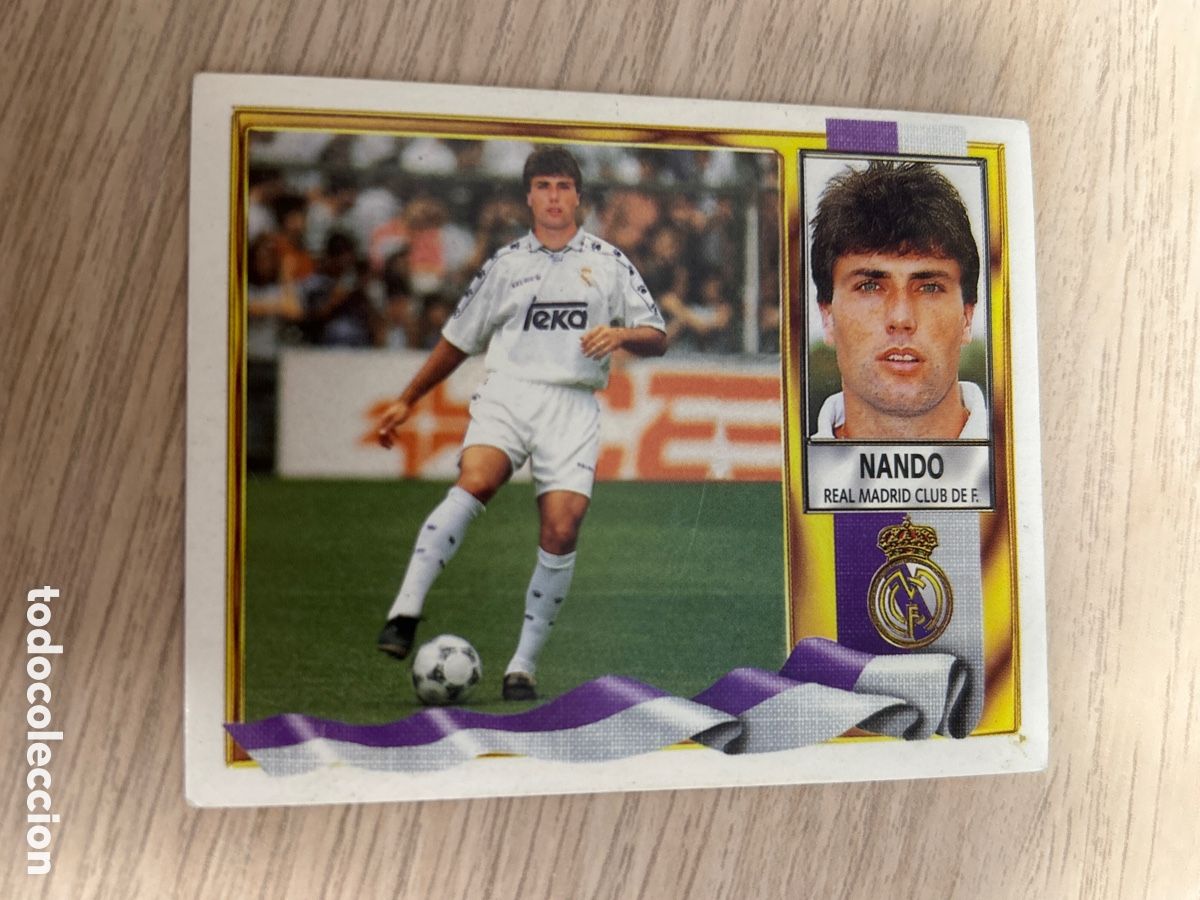 Cromos de f&uacute;tbol: NANDO REAL MADRID COLOCA LIGA ESTE 1995 1996 95 96 NUNCA PEGADO SIN PEGAR