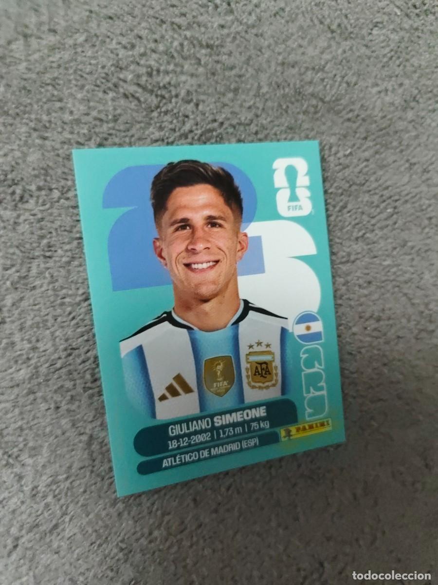 Cromos de f&uacute;tbol: ARG ARG20 20 MUNDIAL 2026 PANINI GIULIANO SIMEONE ARGENTINA 26 WORLD CUP STICKER PANINI FIFA AAZ