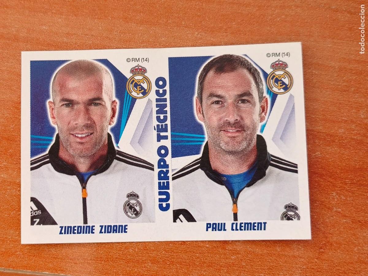 Cromos de f&uacute;tbol: coleccion oficial real madrid 2013 14, zidane